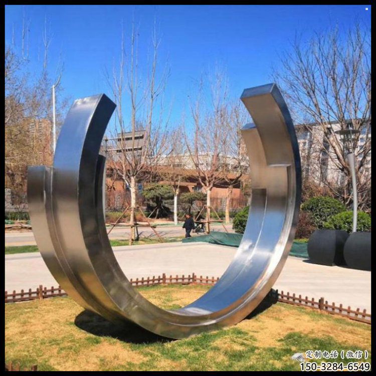月亮雕塑提供，多彩藝術，中式不銹鋼月亮雕塑通用