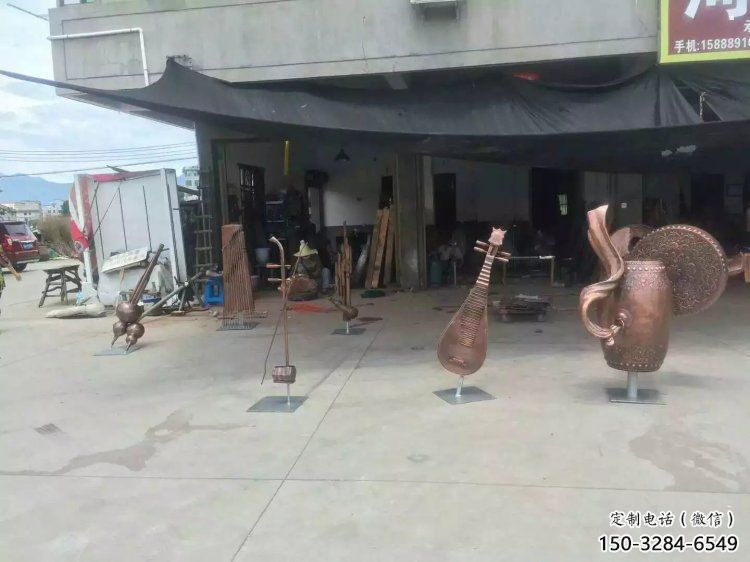 樂器雕塑裝飾精品，景觀概念，景觀銅鼓雕塑通用
