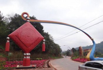 北海街道中國結(jié)雕塑