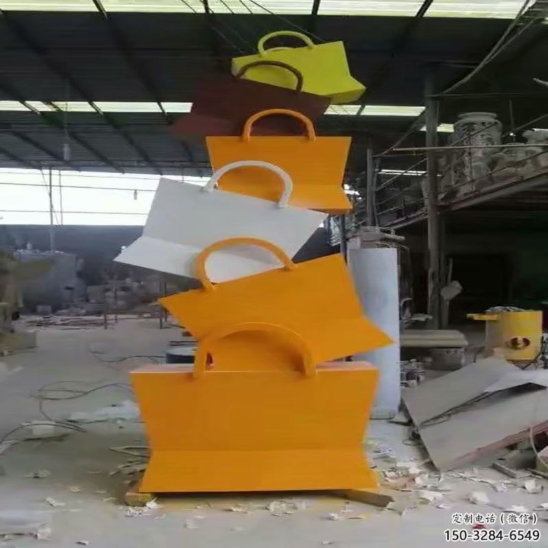 十堰烤漆挎包雕塑制造商，室外軟裝，景觀挎包雕塑制作