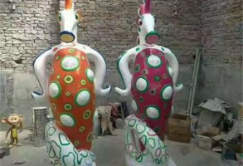 張家界幼兒園河馬雕塑，動漫文化雕塑，卡通動物制作
