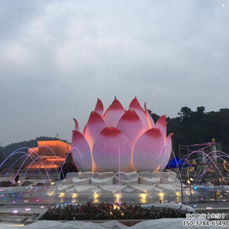 鷹潭蓮花雕塑廠家，景區(qū)雕塑，水景蓮花噴泉雕塑精選
