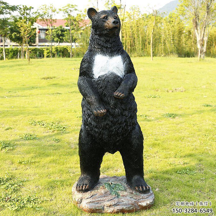 湟中街道黑熊雕塑,仿真動物雕塑,古銅效果 湟中街道黑熊雕塑,仿真動物雕塑,古銅效果