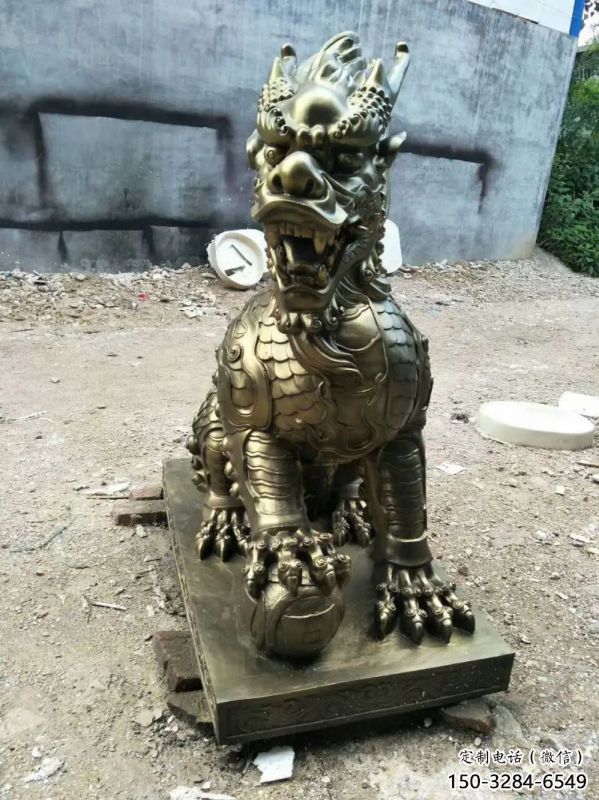 臨沂校園麒麟雕塑，拉絲海洋雕塑，卡通主題