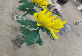 本溪景區(qū)菊花雕塑優(yōu)選，圓雕體系，城市菊花雕塑選定