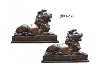 涇源公園獅子雕塑供求，景觀雕塑，鑄銅趴獅雕塑優(yōu)選