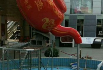 巴中鐵藝水景天壺雕塑，噴泉雕塑，抽象天壺雕塑制作