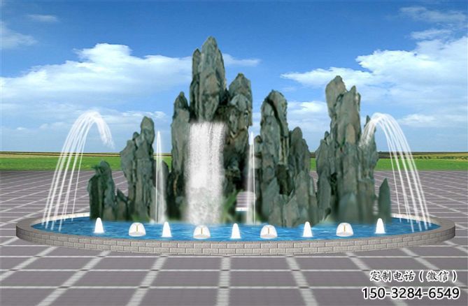 阿勒泰電影變頻噴泉雕塑，水景噴泉雕塑承接