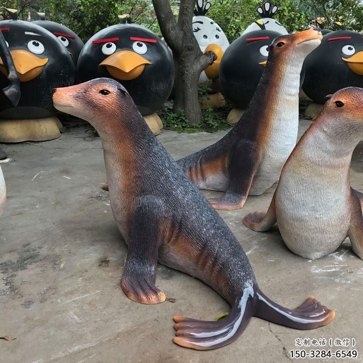 阿克蘇園林海豹雕塑 阿克蘇園林海豹雕塑