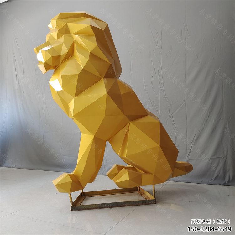 巴南獅子雕塑服務商，動物雕塑，不銹鋼獅子雕塑制作