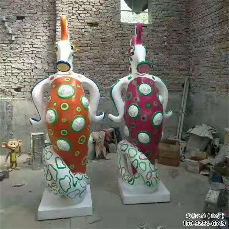 涪陵幼兒園河馬雕塑，動(dòng)漫文化雕塑，卡通動(dòng)物制作