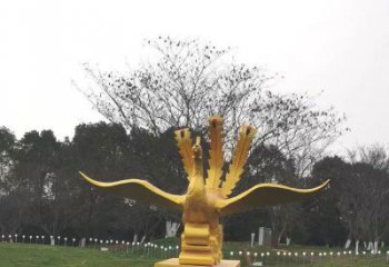 城關鳳凰雕塑選用，美陳雕塑，鑄銅鳳凰雕塑工藝廠家