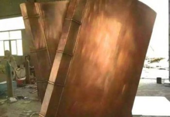 山南鑄銅書籍供應，街景小品，銅書籍雕塑廠家優(yōu)價
