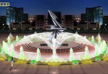 阿克蘇水景搖擺噴泉雕塑，循環噴水模式噴泉雕塑加工