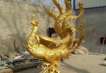 西湖鳳凰雕塑廠家，鍛造工藝，銅鳳凰雕塑廠家承接