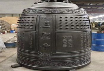 紹興三圣寺銅鐘雕塑-鑄銅鐘雕塑-平直形結構